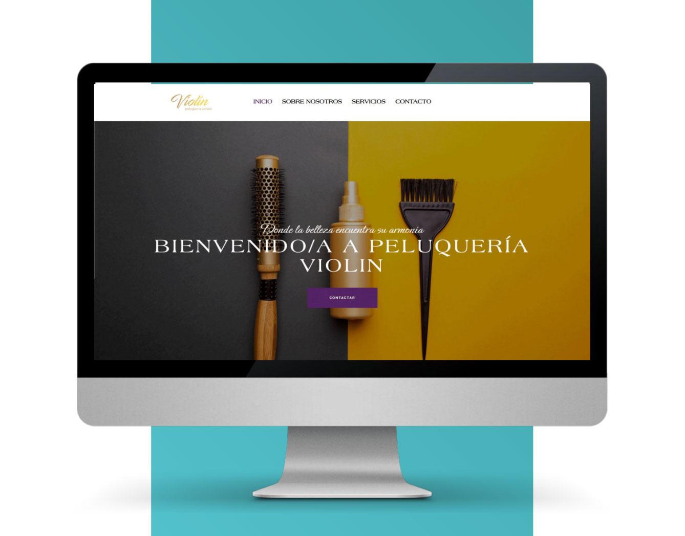 Diseño de web de una peluquería - Wilapp